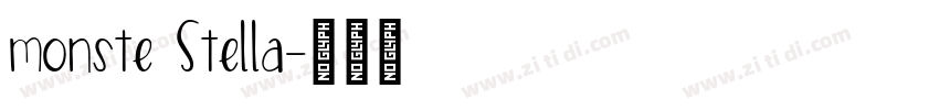 monste Stella字体转换